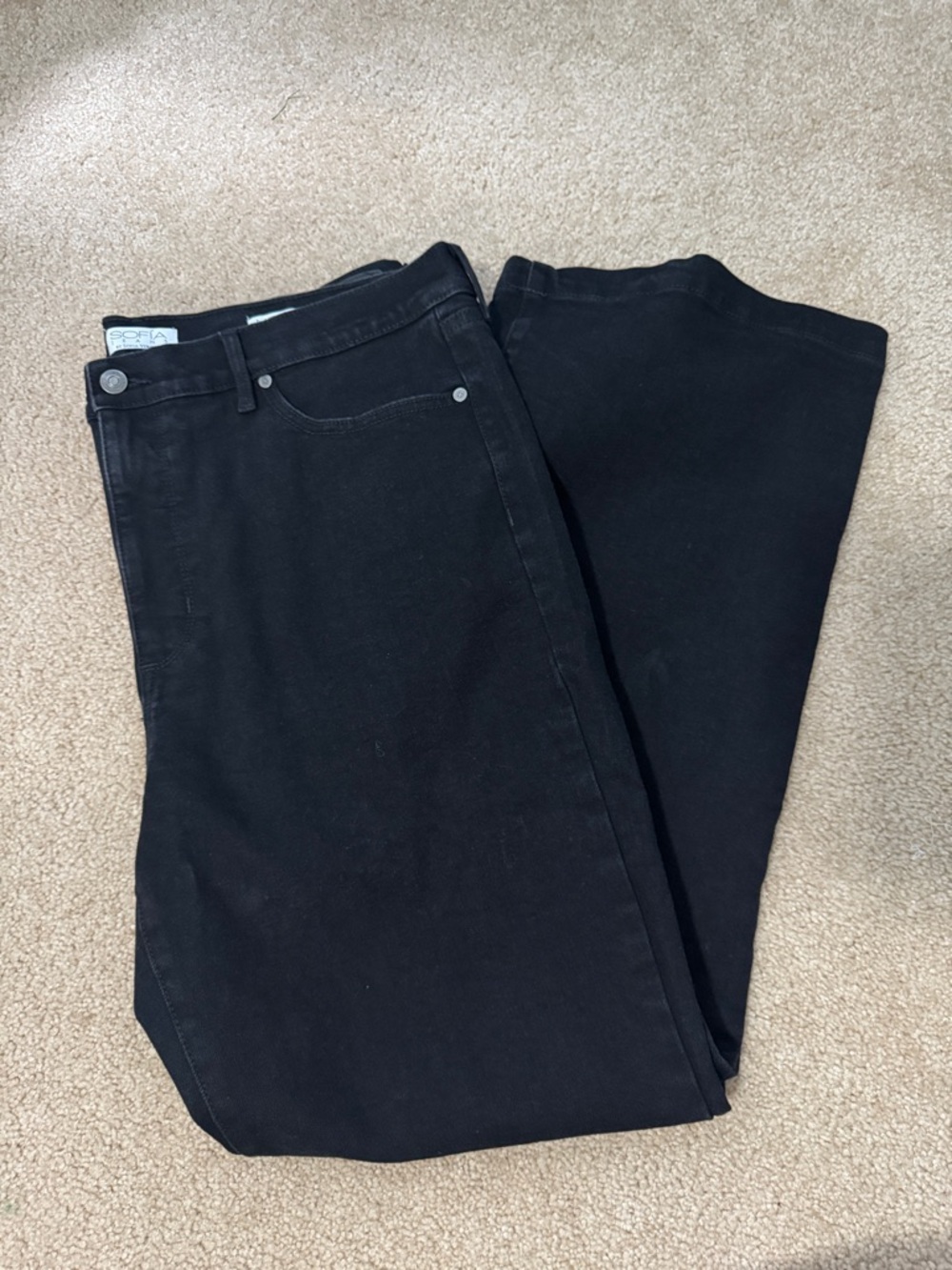 Black flare jeans